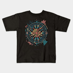 Dartboard Retro Vintage Kids T-Shirt